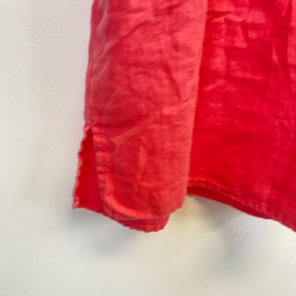 Garnet Hill 100% Linen Pink Sleeveless Dress - Picture 10 of 13